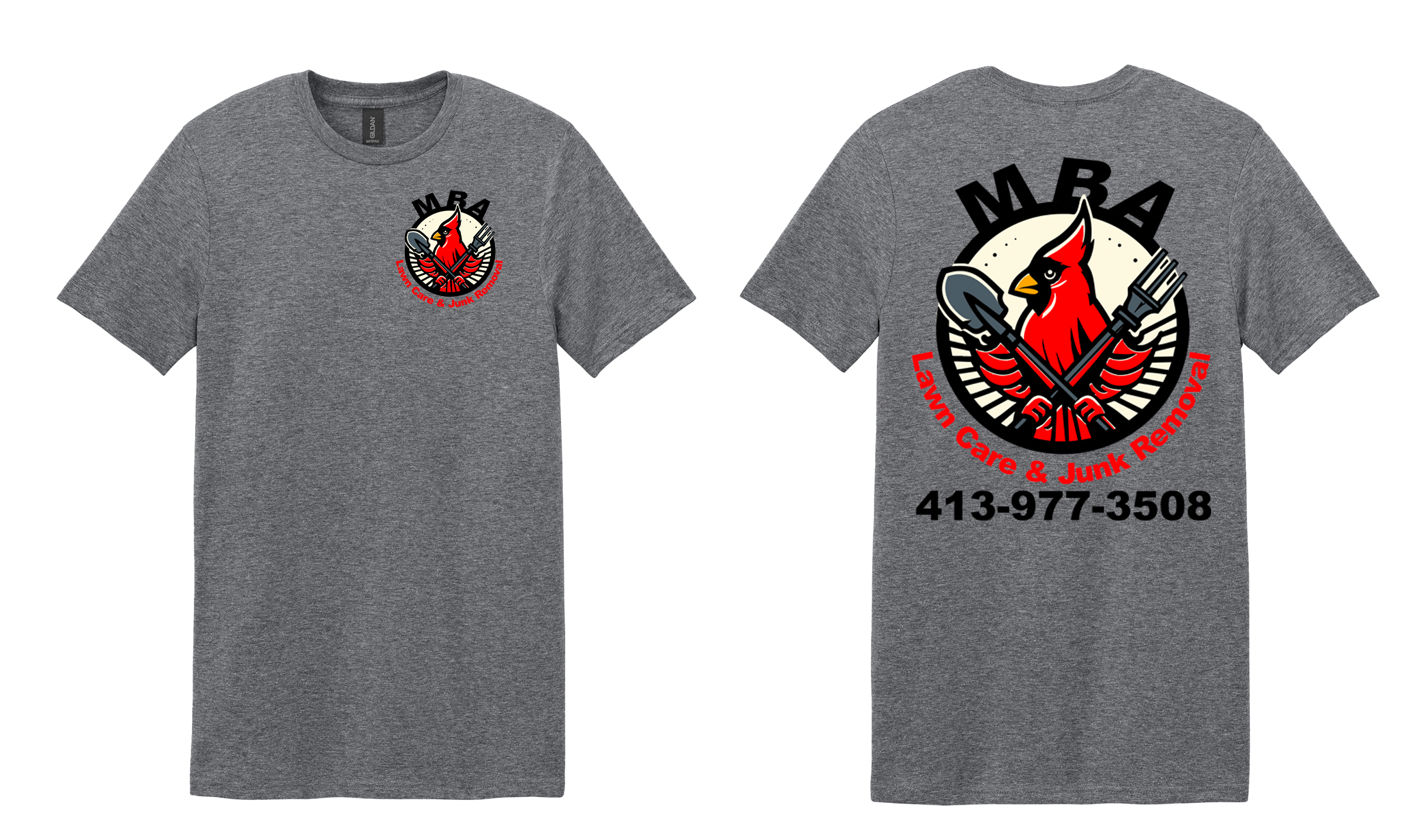 MBA Lawncare and Junk Removal Softstyle T Shirts