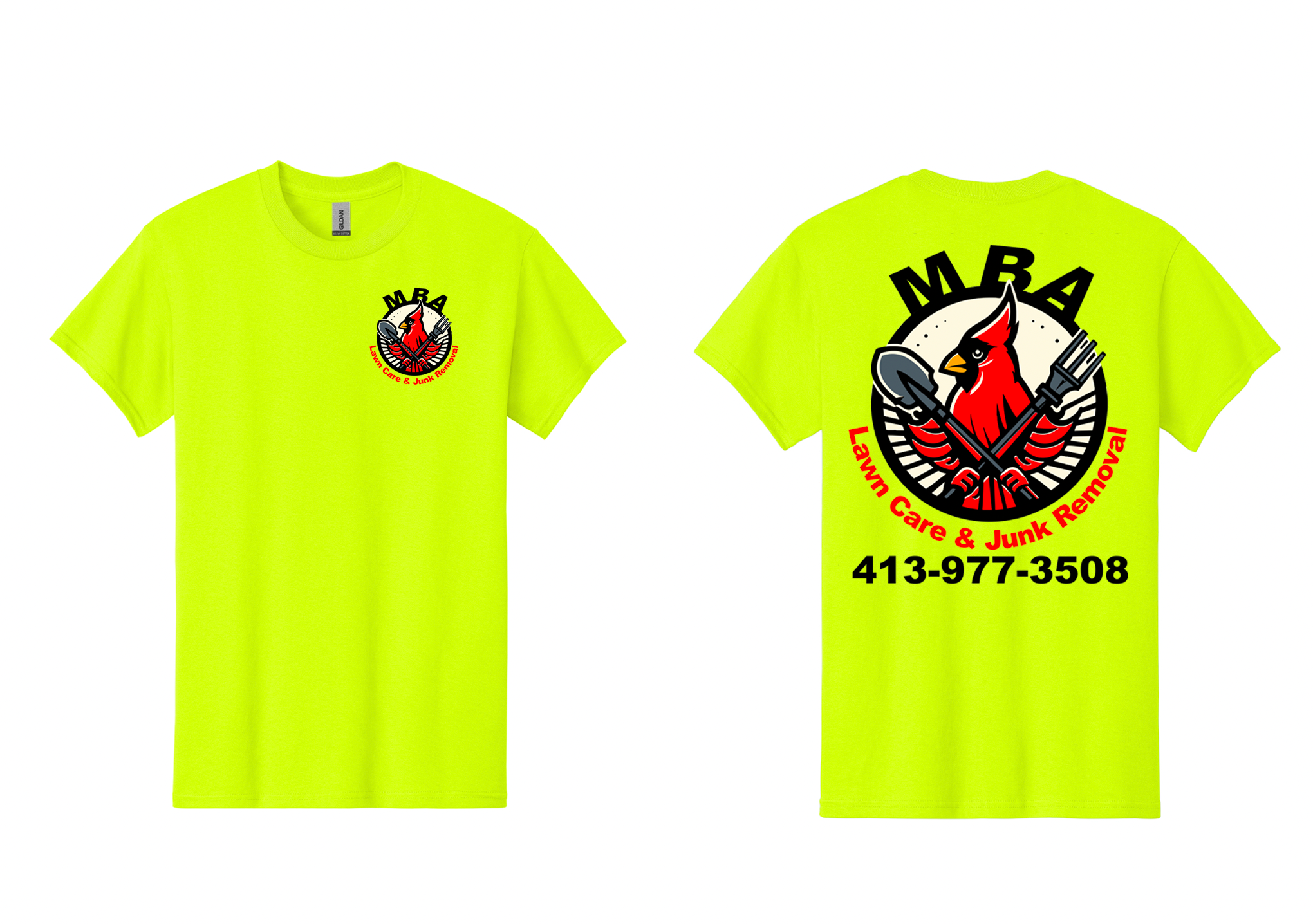 MBA Lawncare and Junk Removal Softstyle T Shirts