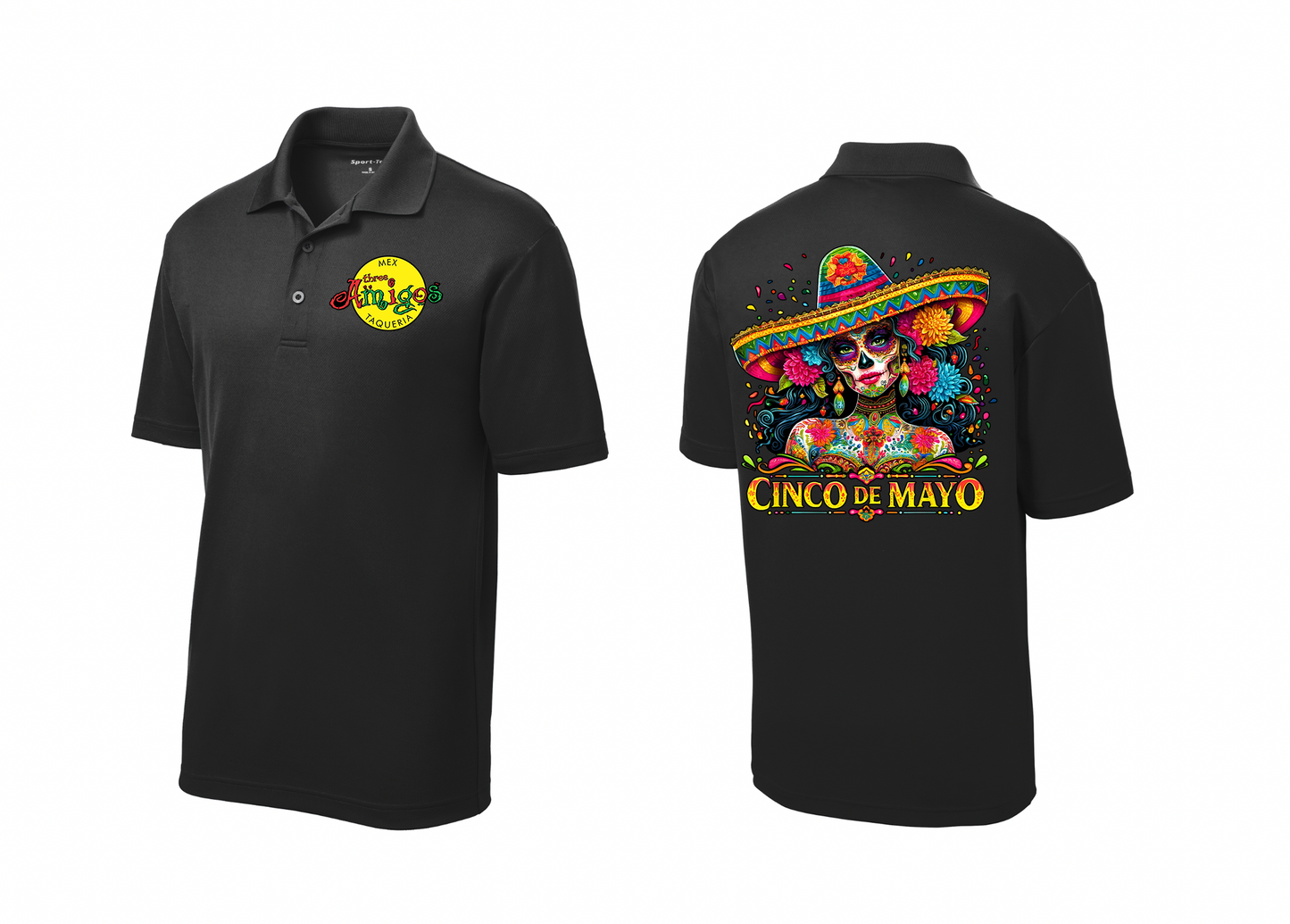 Three Amigos Cinco de Mayo Performance Polo