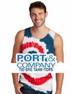 Port & Company Tie-Dye Mens/Unisex Cotton Tank