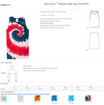 Port & Company Tie-Dye Mens/Unisex Cotton Tank