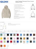 Gildan Hooded Sweatshirt Mens/Unisex Hoodies