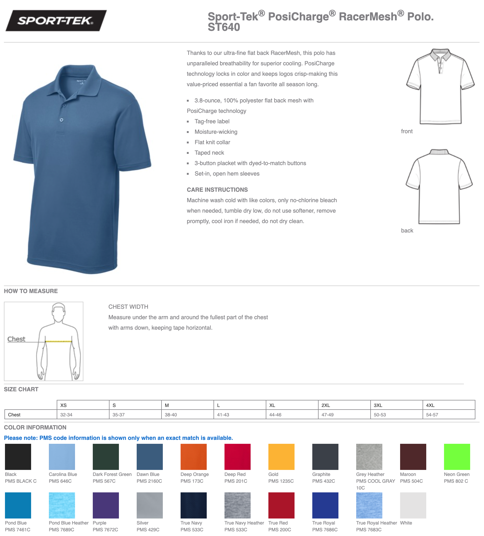 Sport-Tek PosiCharge RacerMesh Polo Unisex