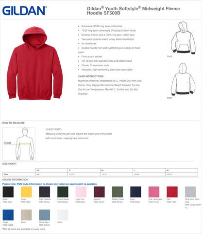Gildan Youth Hoodies