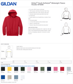 Gildan Youth Hoodies
