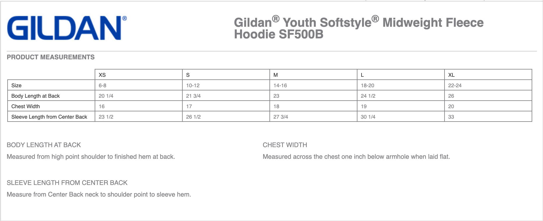 Gildan Youth Hoodies