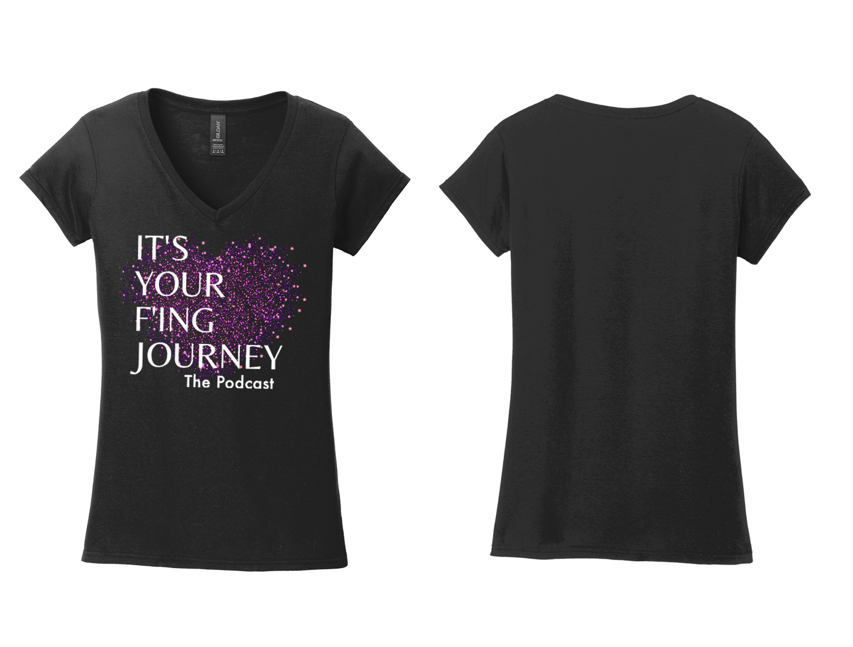It's Your F'ing Journey Women's V-neck Tee