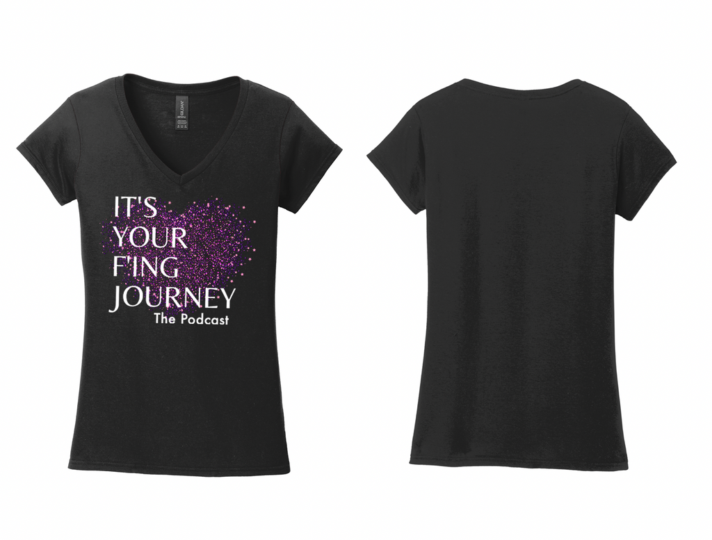 It's Your F'ing Journey Women's V-neck Tee