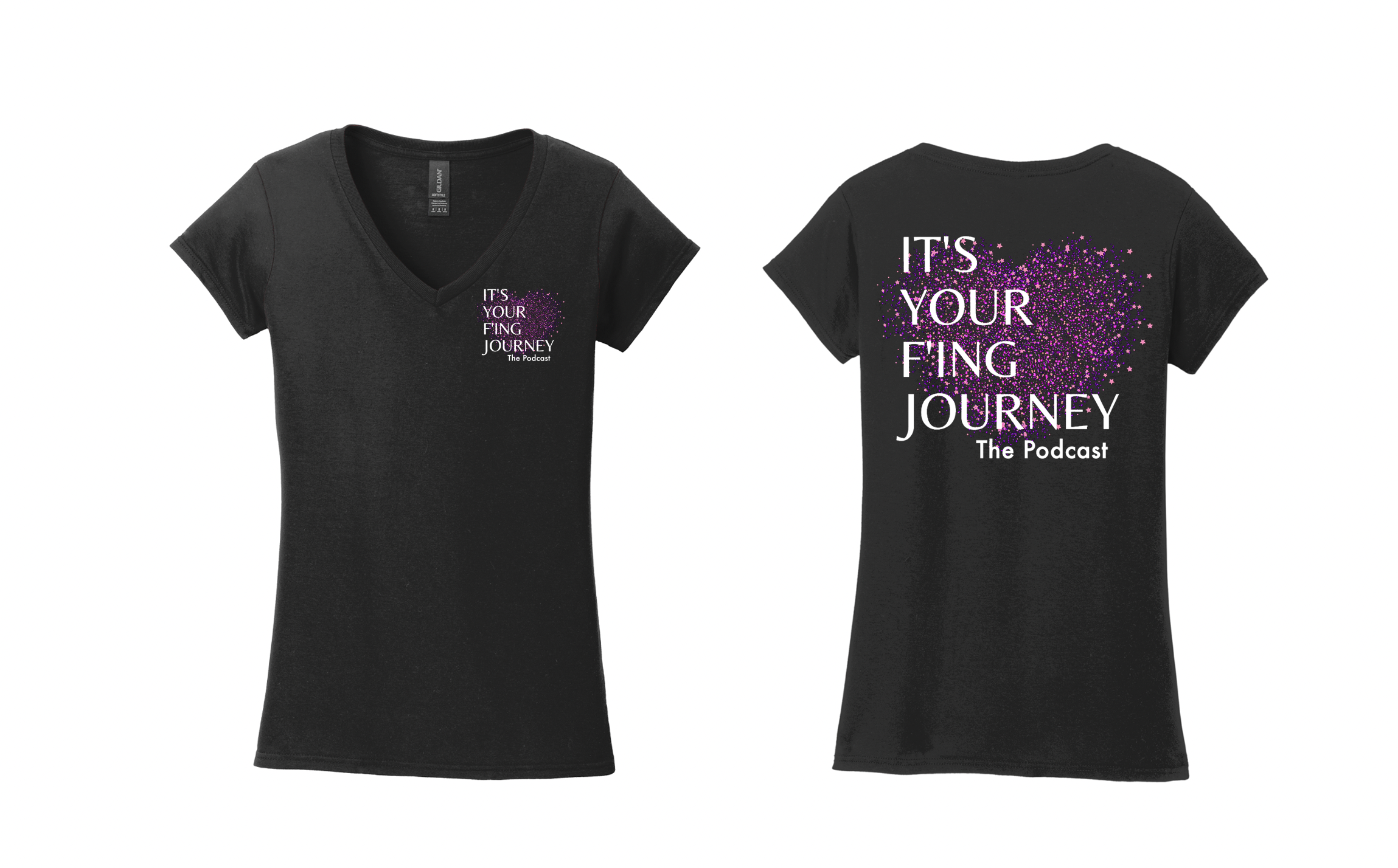 It's Your F'ing Journey Women's V-neck Tee