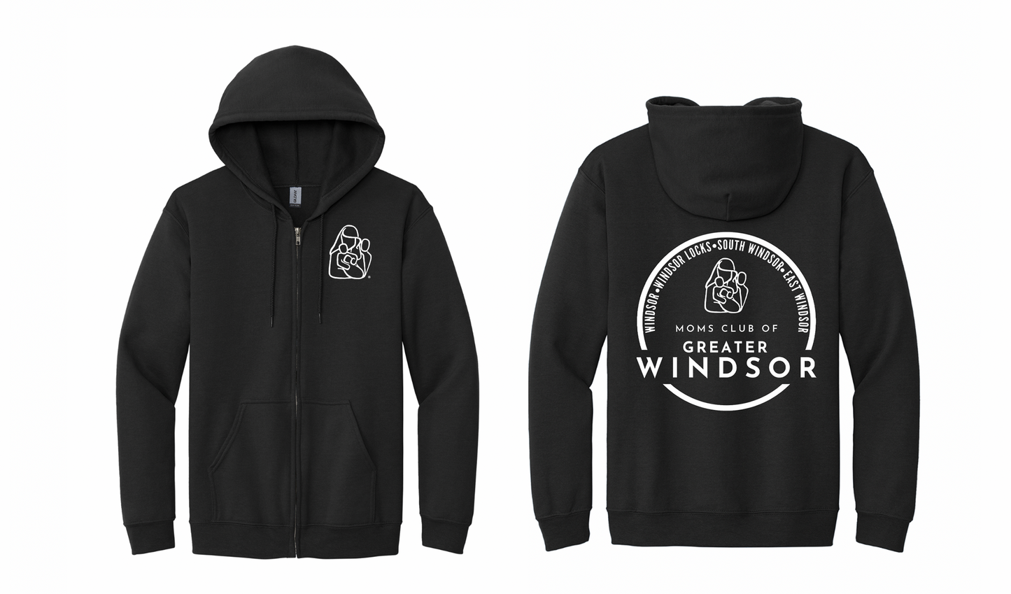 MOMS Club Full-Zip Hooded Sweatshirt Mens/Unisex Hoodies