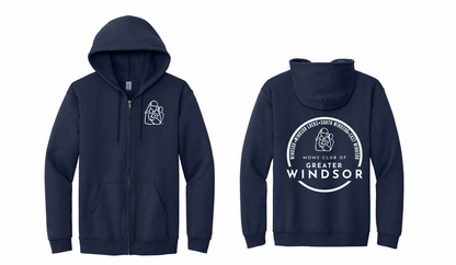 MOMS Club Full-Zip Hooded Sweatshirt Mens/Unisex Hoodies
