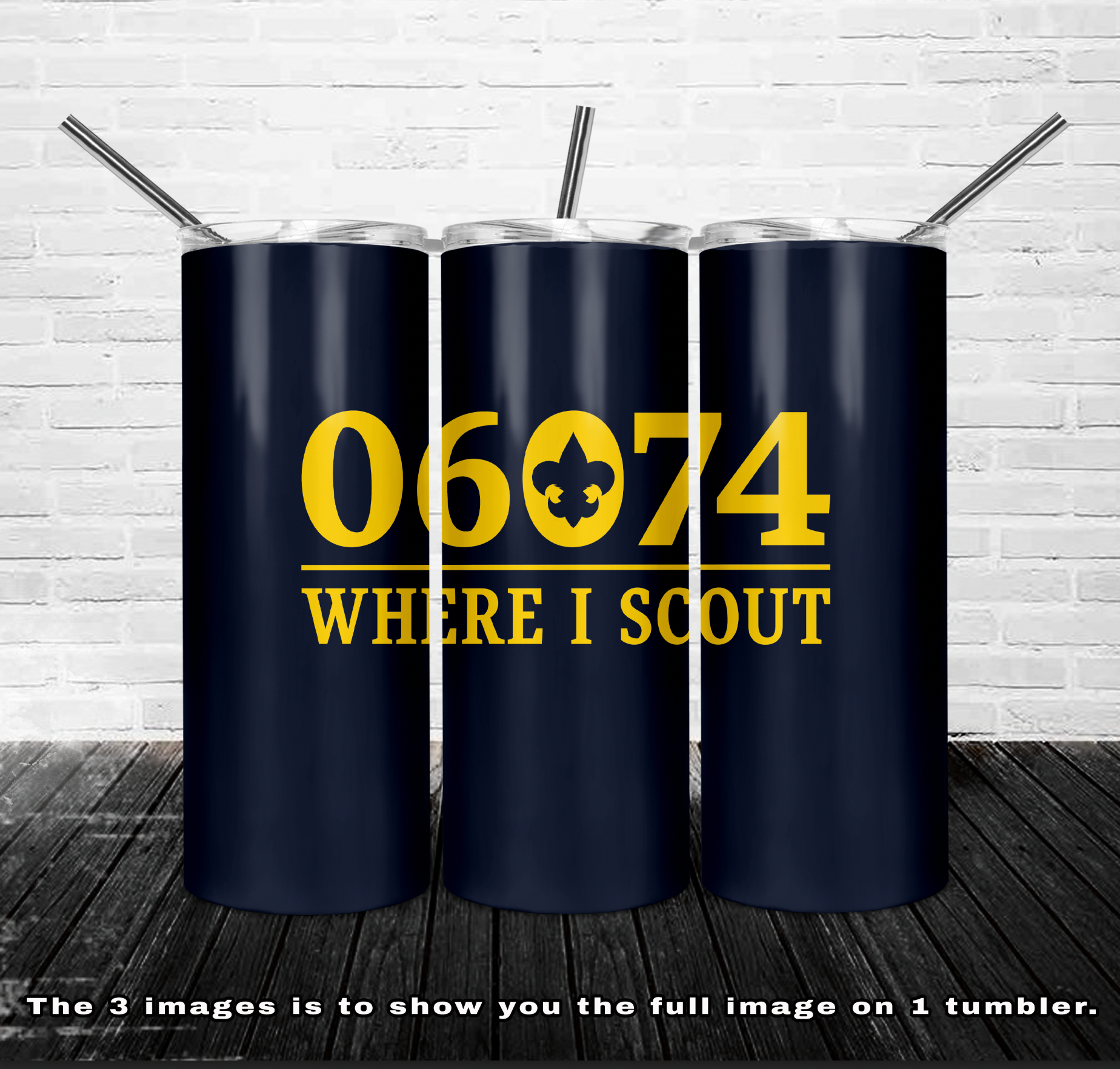 Troop 682 20oz Skinny Tumbler