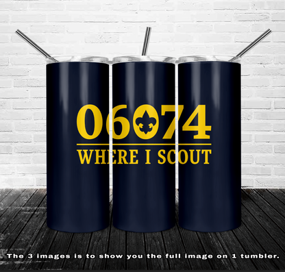 Troop 682 20oz Skinny Tumbler