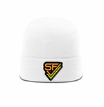 Fleece Lined Beanie with Leather Synergy Patch