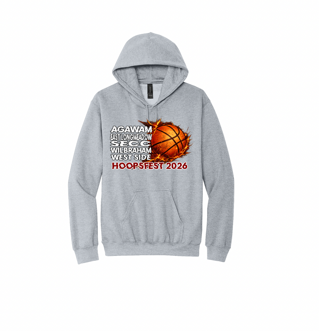 East Longmeadow Youth Basketball Hoodies