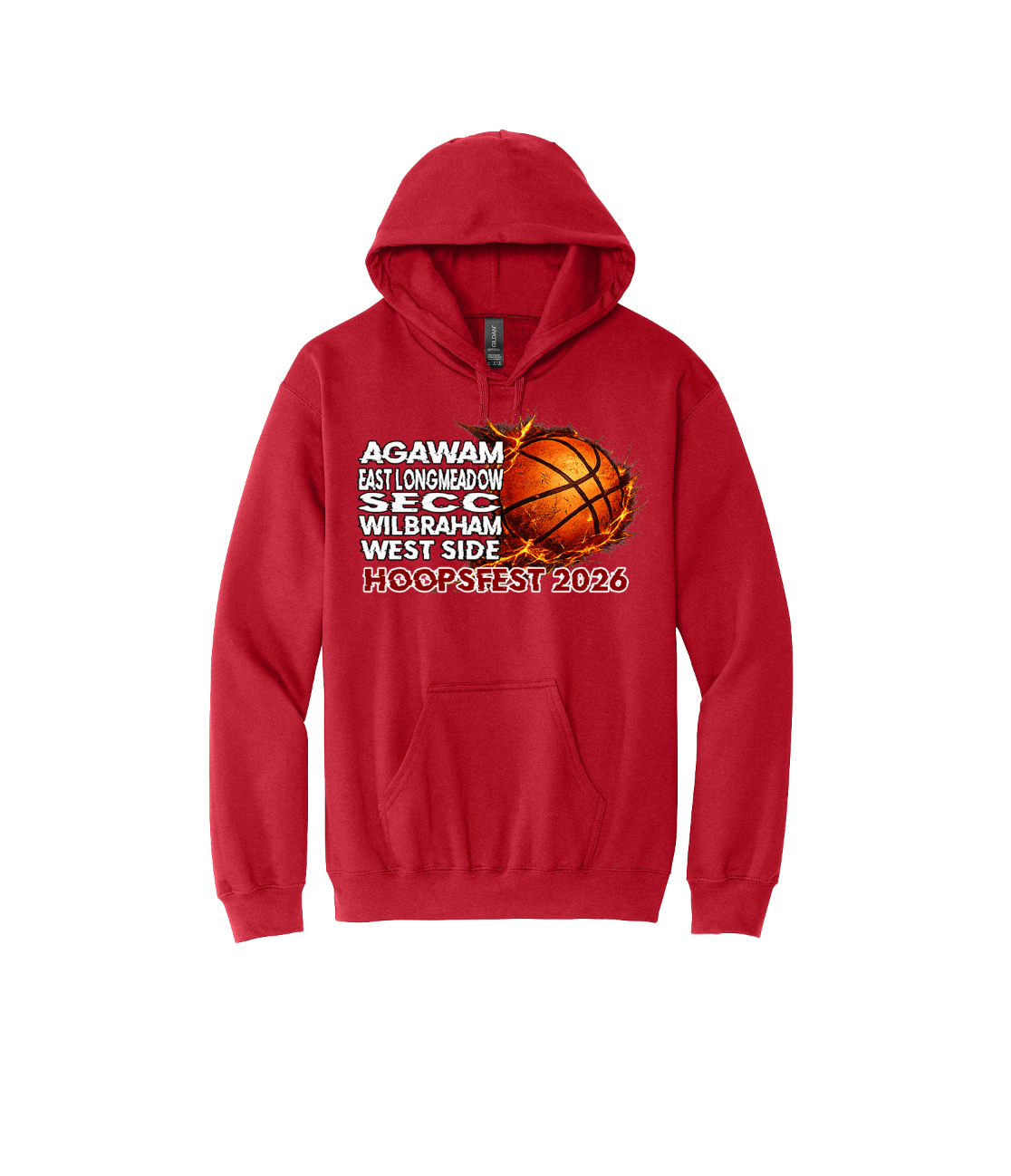 East Longmeadow Youth Basketball Hoodies