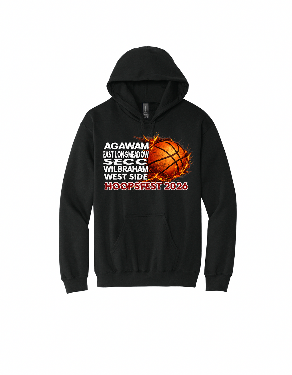 East Longmeadow Youth Basketball Hoodies