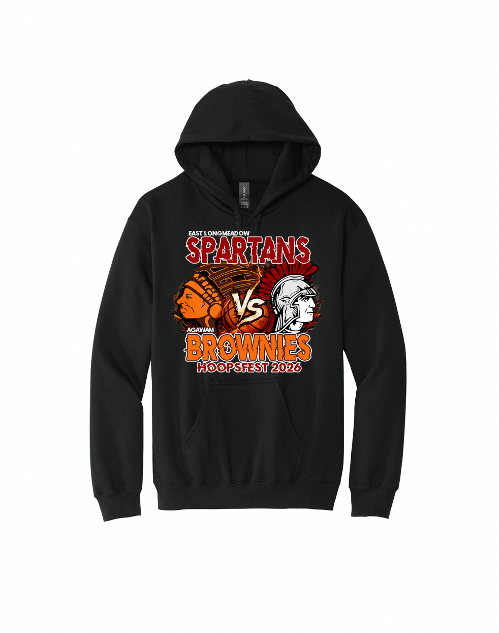 East Longmeadow Youth Basketball Hoodies
