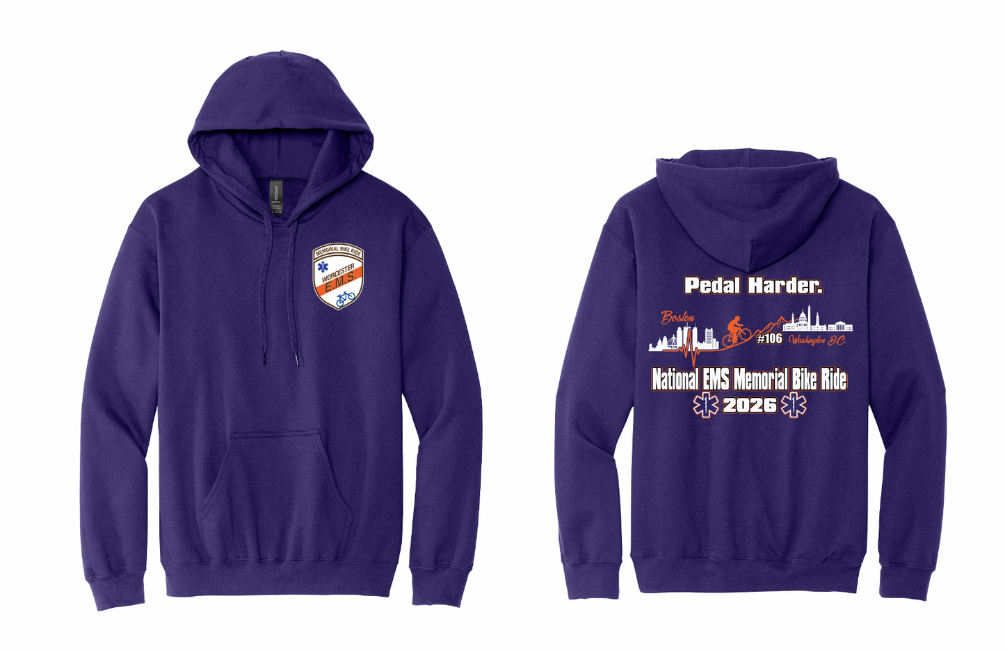 2026 National EMS Memorial Bike Ride Unisex Hoodies
