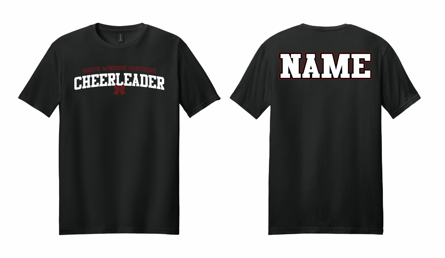Panthers Cheer Bow T-Shirt