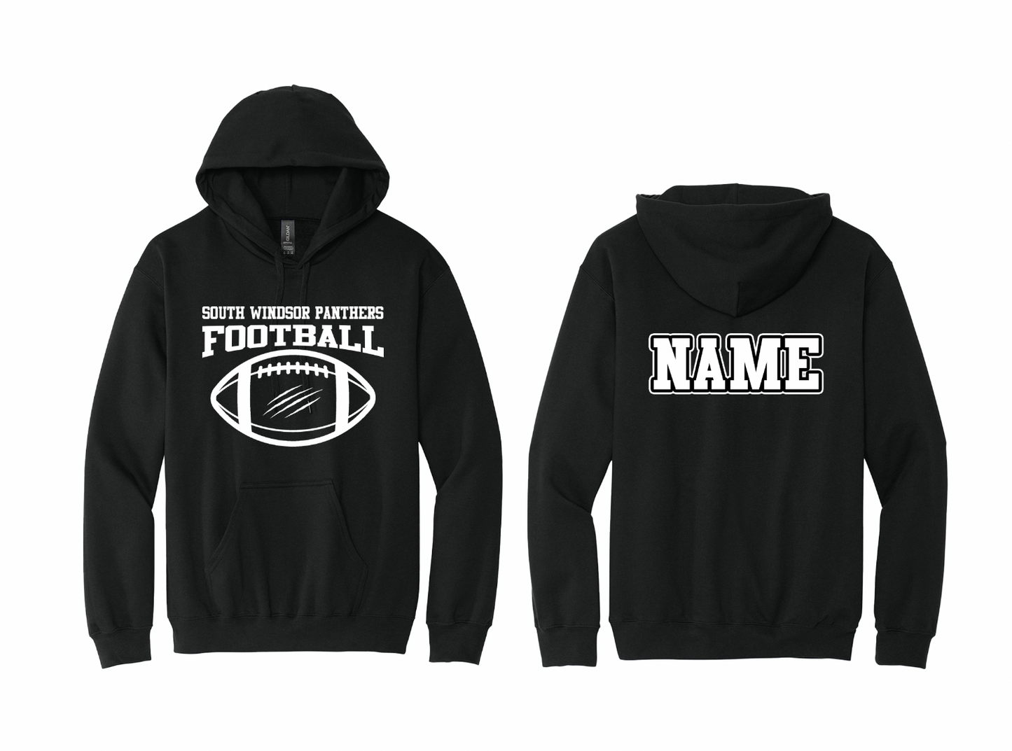 Panthers Ripped Football Hoodie