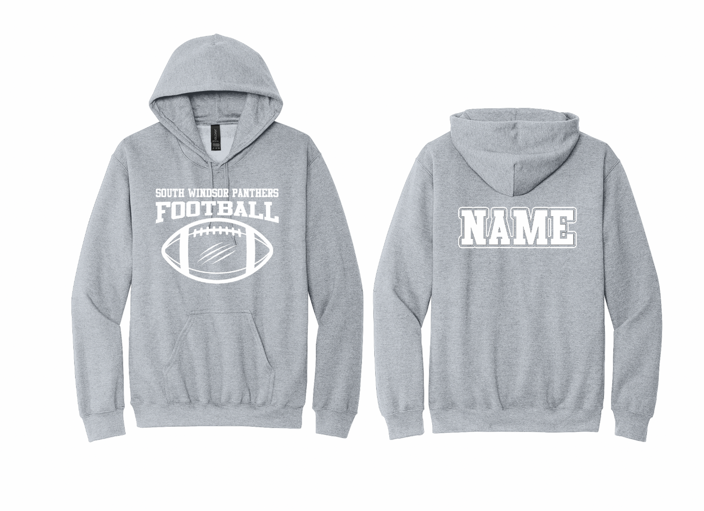 Panthers Ripped Football Hoodie