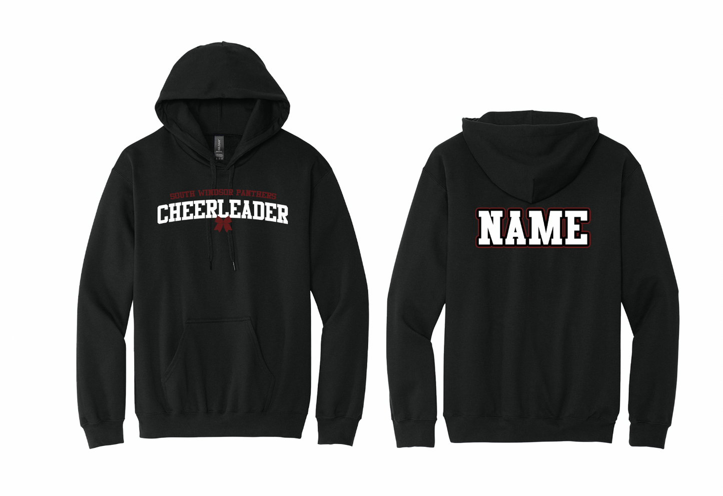 Panthers Cheer Bow Hoodie