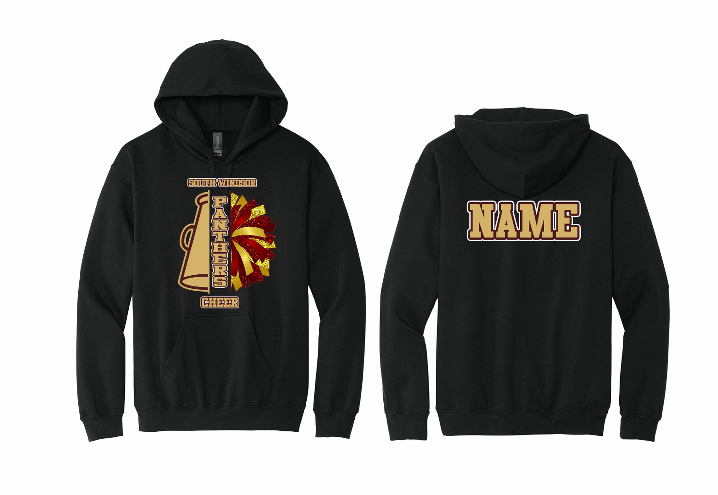 Panthers Cheer Pom/Megaphone Hoodie