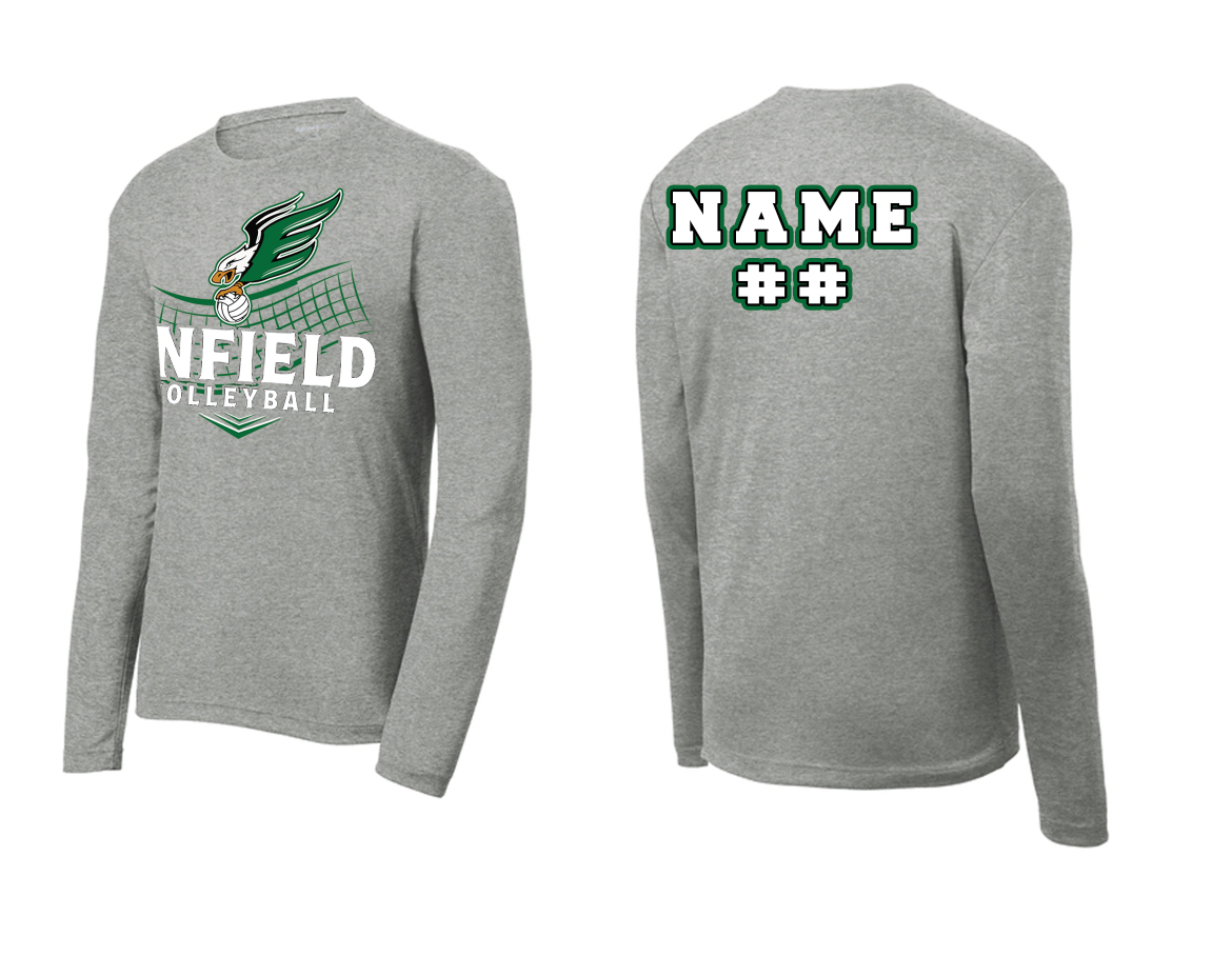 Enfield Boys' Volleyball Long Sleeve Warm-Up T-Shirts ST350LS