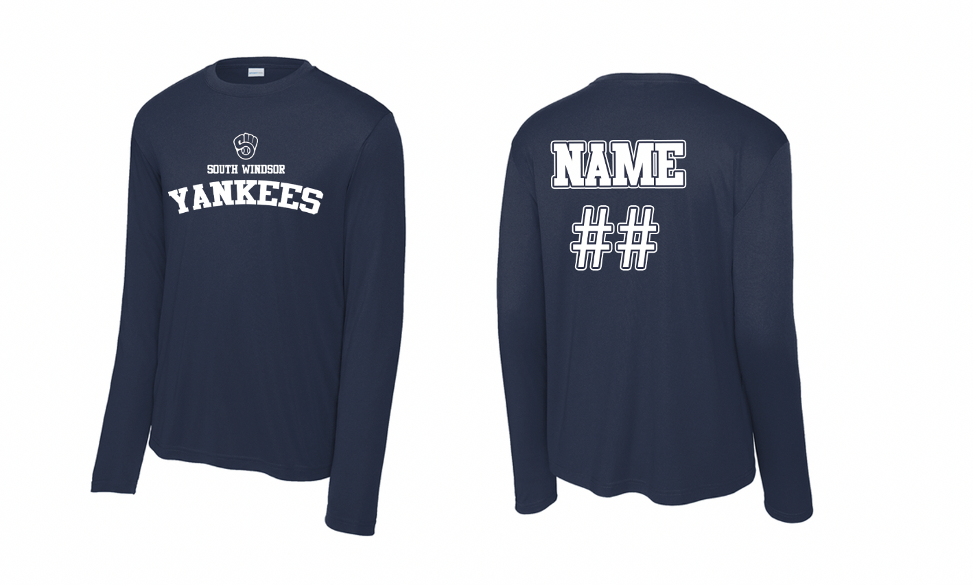 Yankees Moisture-Wicking Long-Sleeve ST350LS/YST350LS