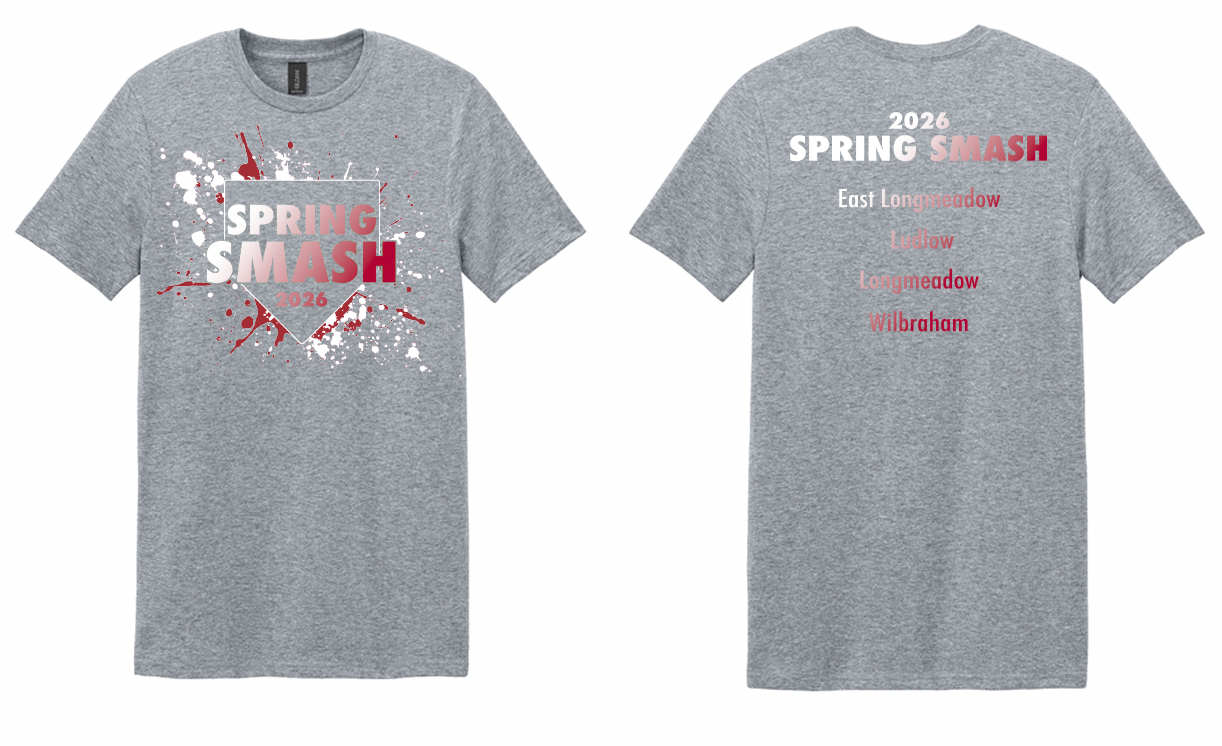 SoftStyle SPRING SMASH 2026 T Shirts - Red&White Home Plate Design