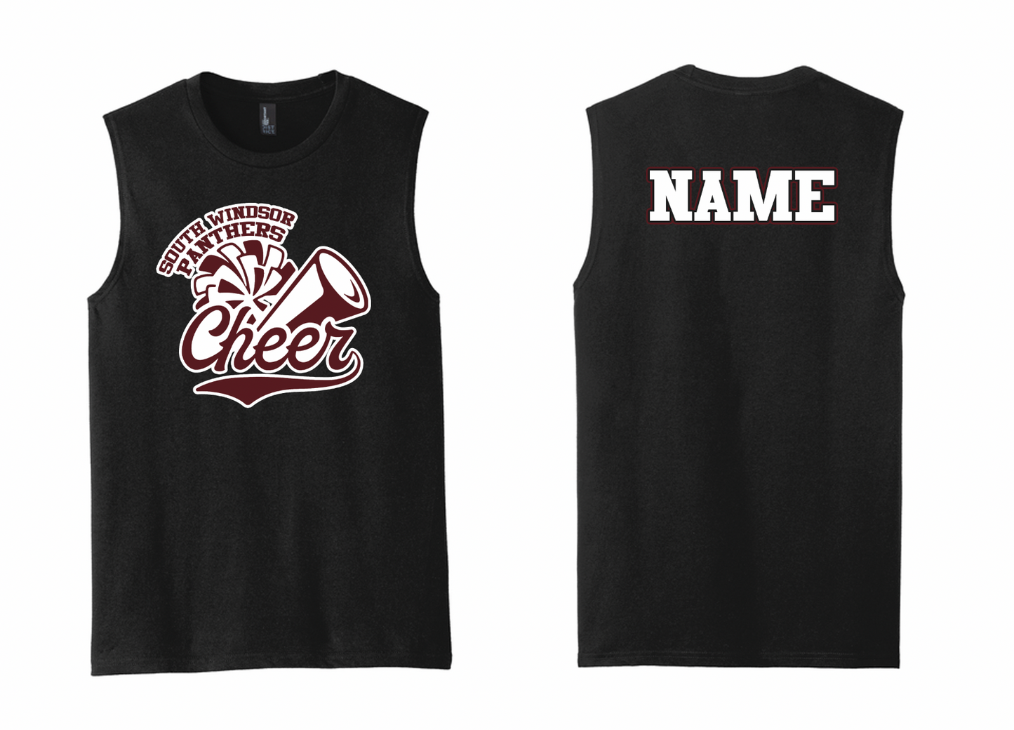 Panthers Cheer Sleveless T-Shirt