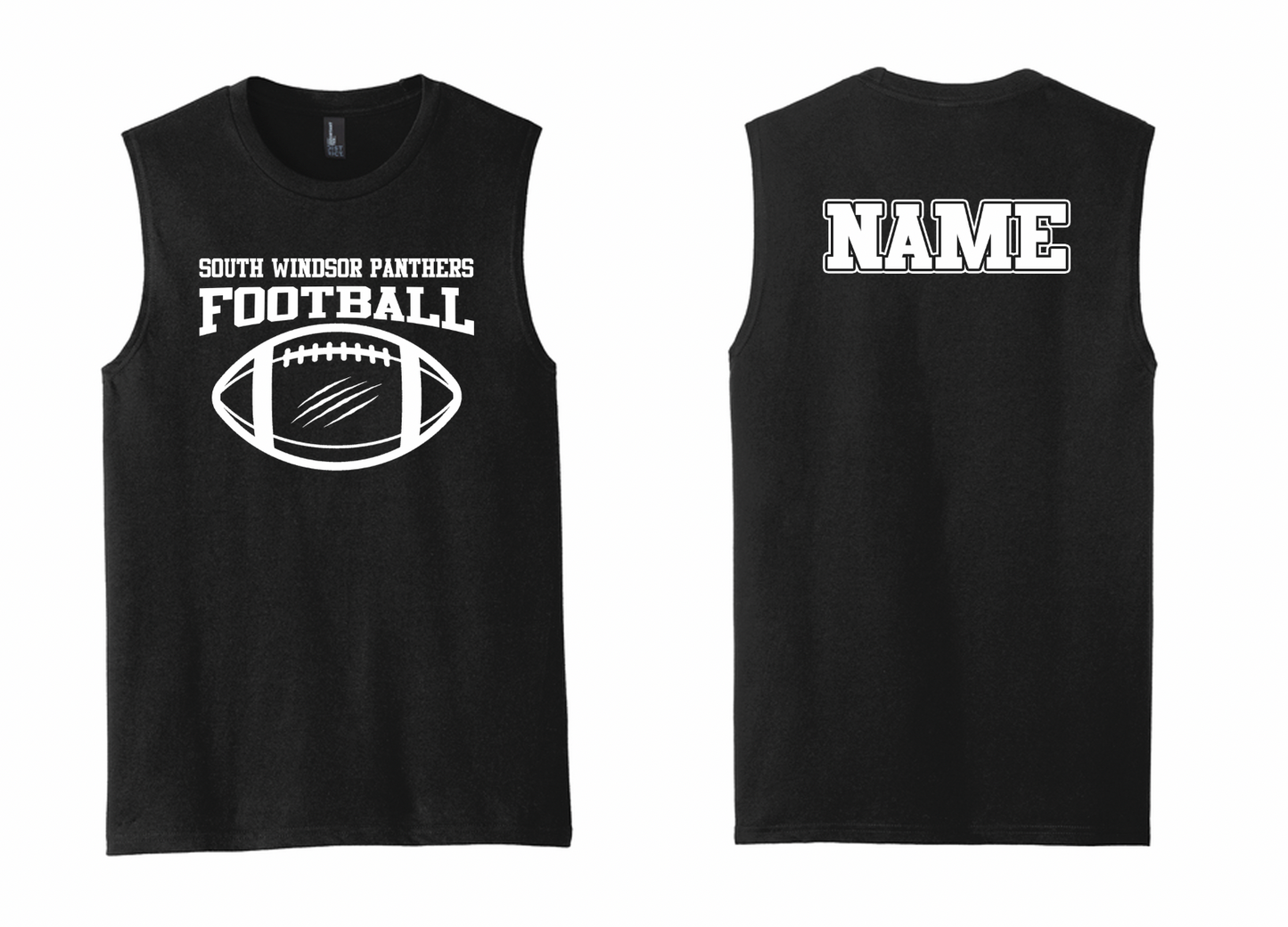 Panthers Ripped Football Sleveless T-Shirt