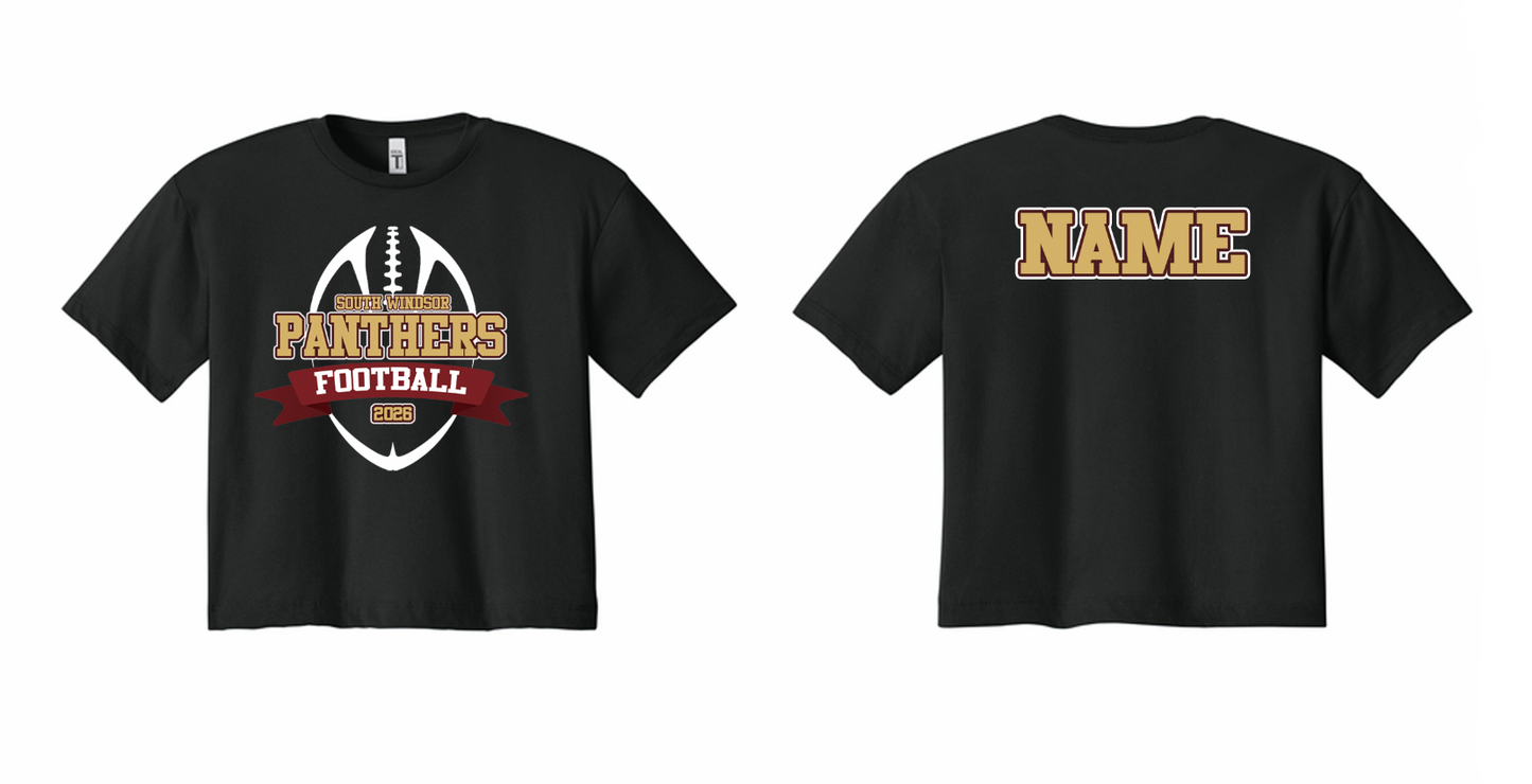 Panthers Football 2026 Crop Top
