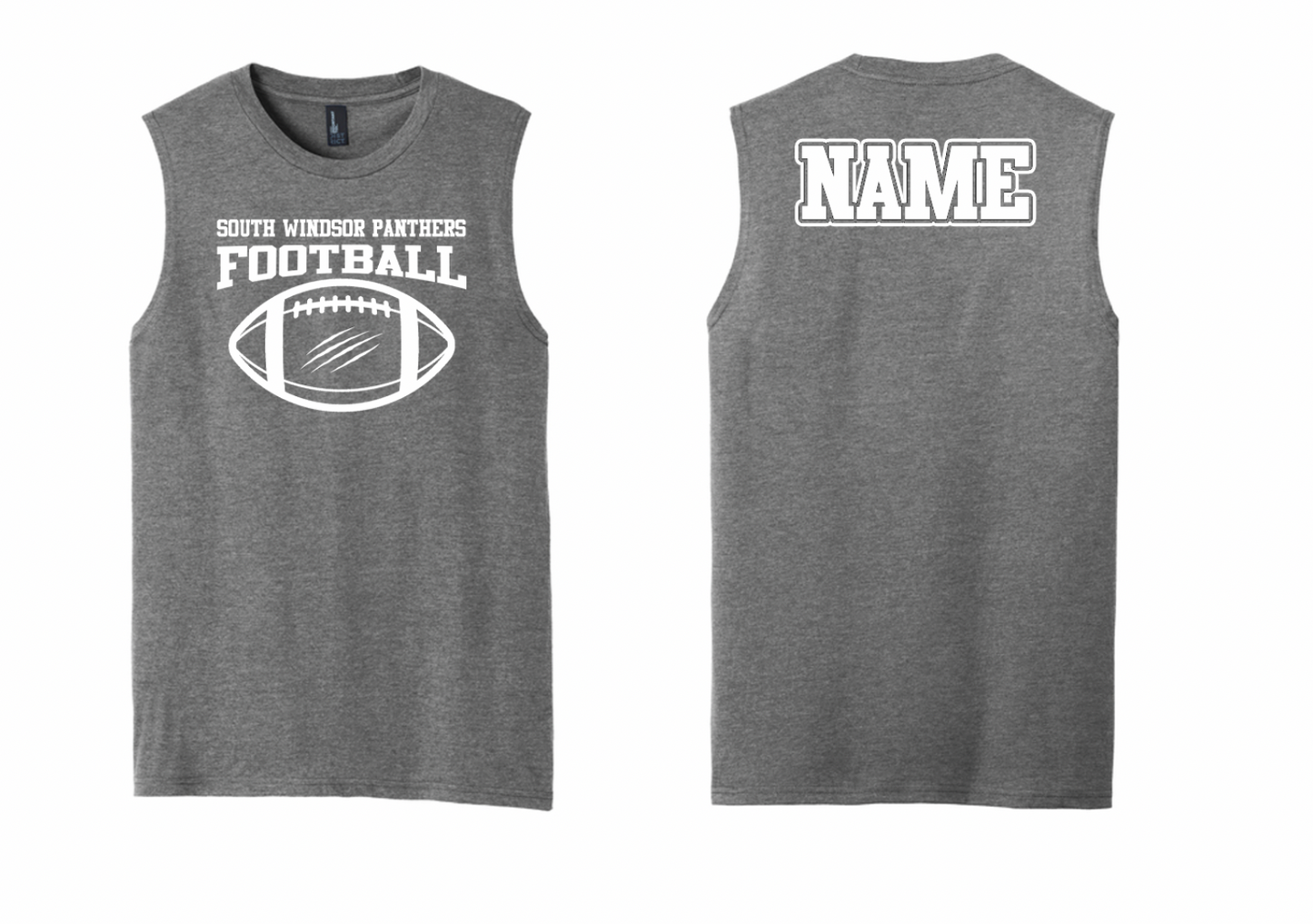 Panthers Ripped Football Sleveless T-Shirt