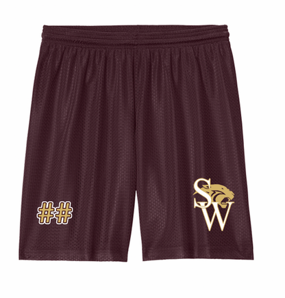 Panthers Mesh Athletic Shorts