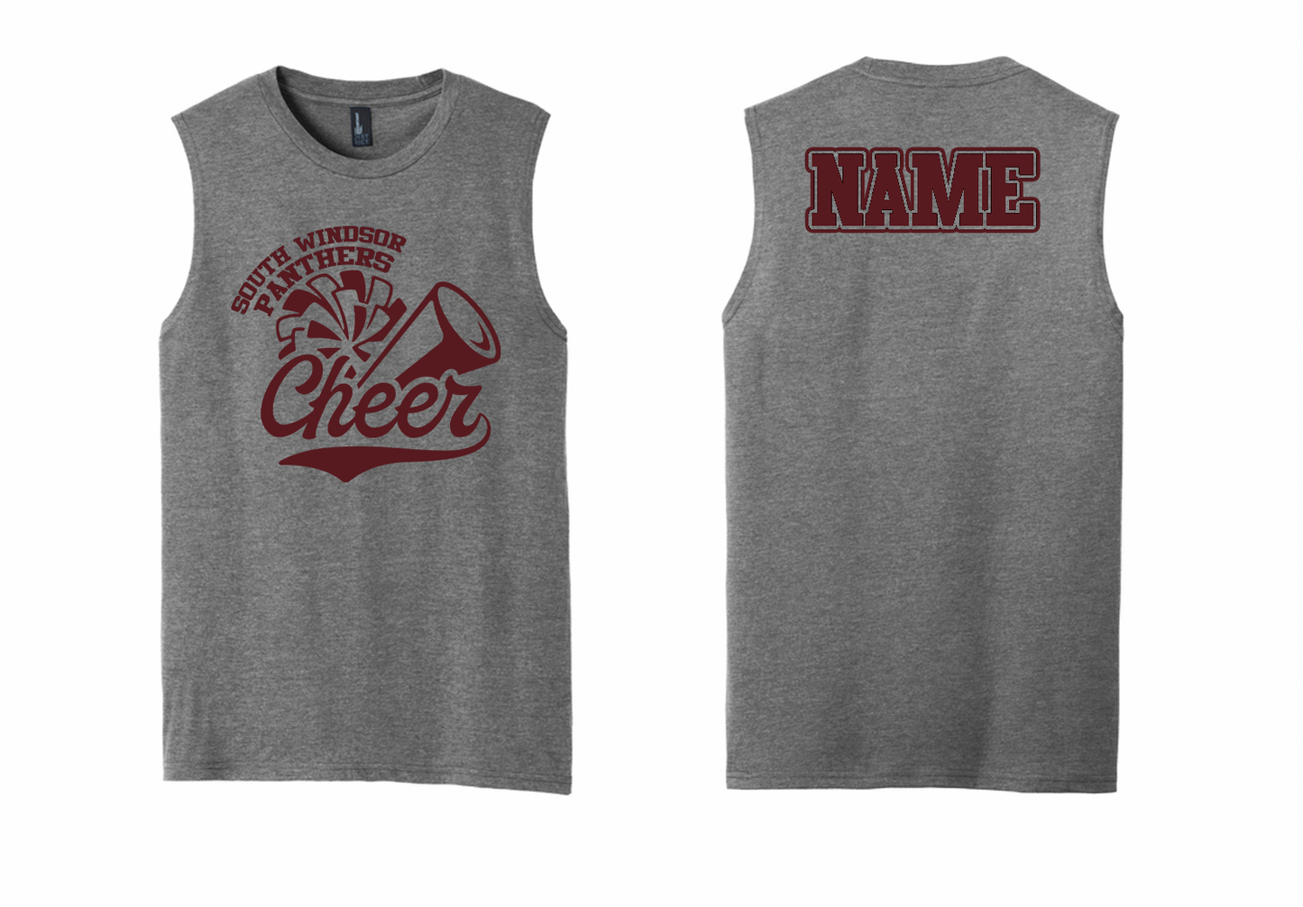 Panthers Cheer Sleveless T-Shirt