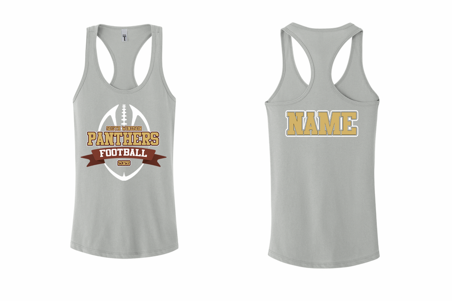 Panthers Football 2026 Racerback Tan