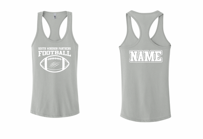 Panthers Ripped Football Racerback Tank