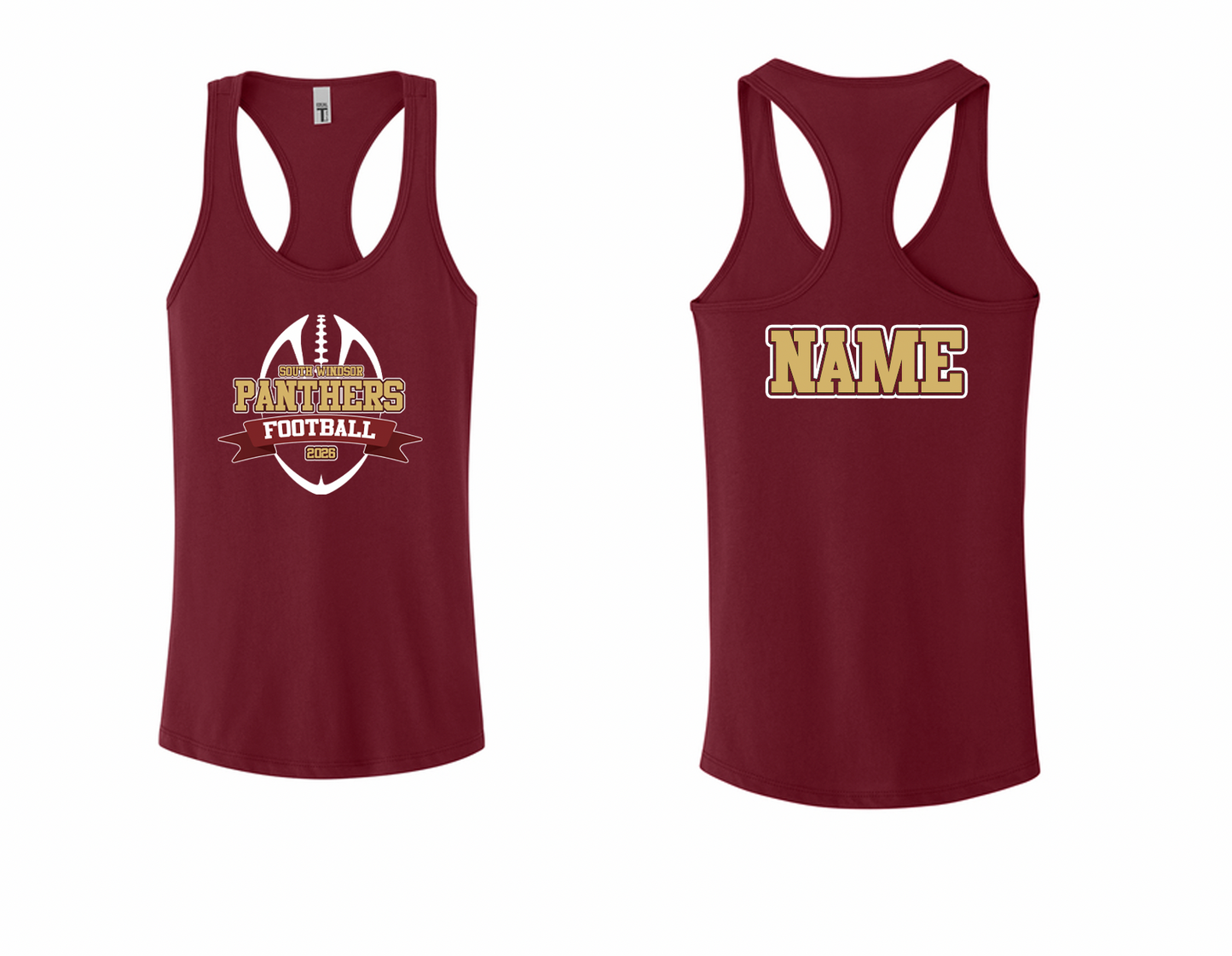 Panthers Football 2026 Racerback Tan