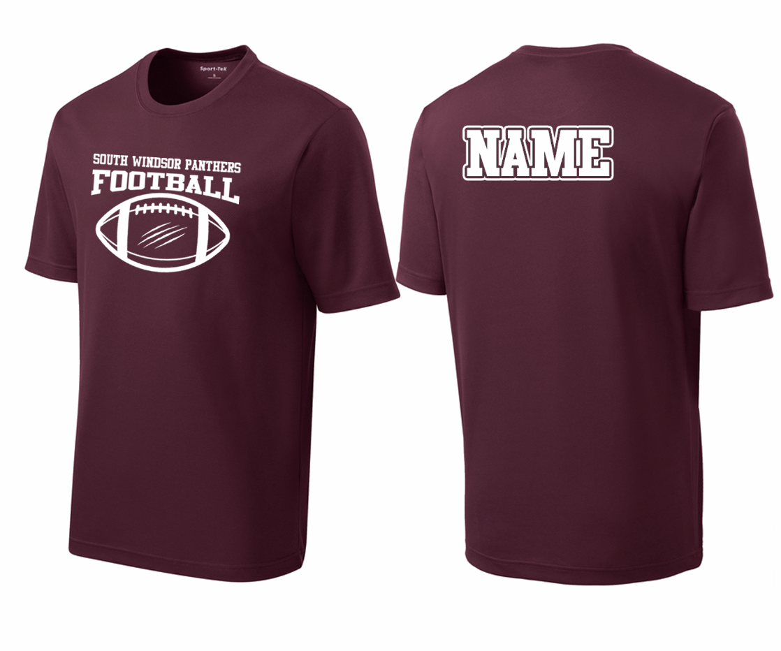 Panthers Ripped Football Performance T-Shirt