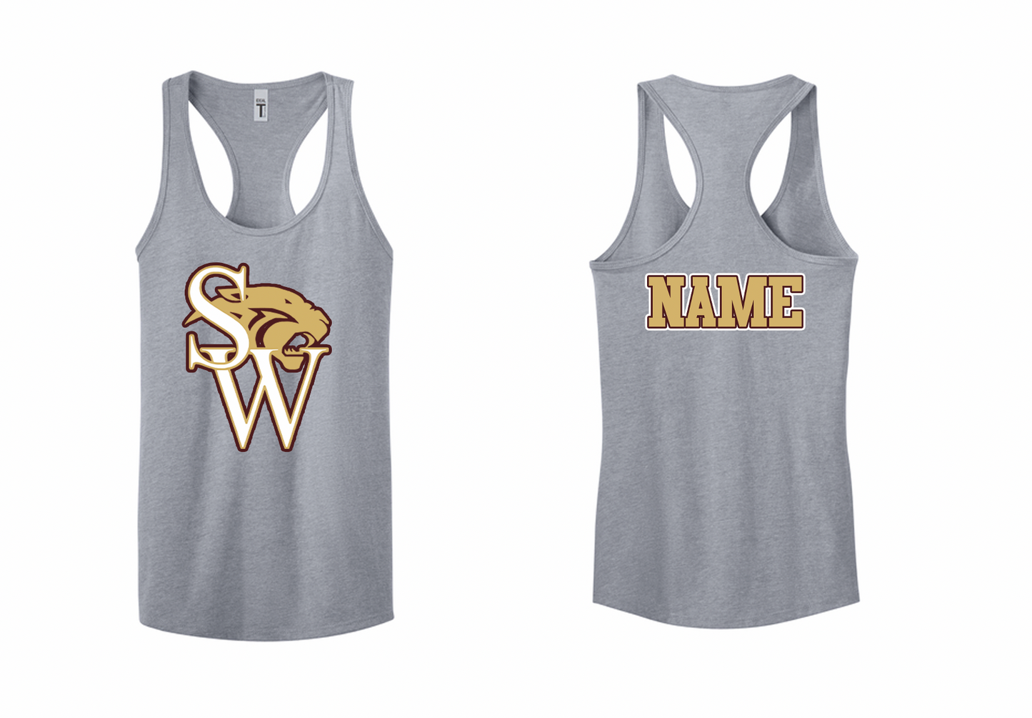 Panthers Large Logo Racerback Tank
