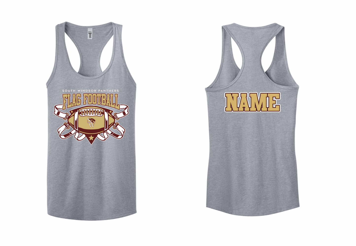 Panthers Flag Football Racerback Tank