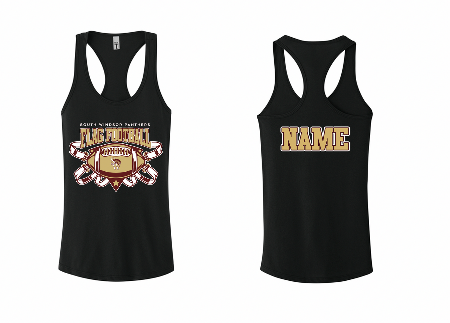 Panthers Flag Football Racerback Tank