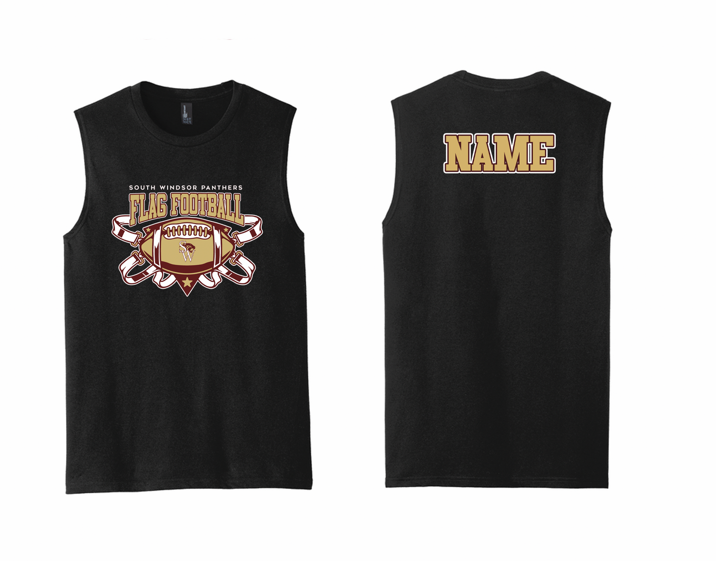 Panthers Flag Football Sleveless T-Shirt