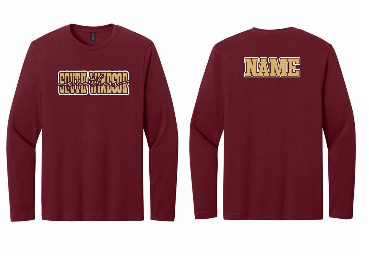 Panthers Cursive Long-Sleeve T-Shirt