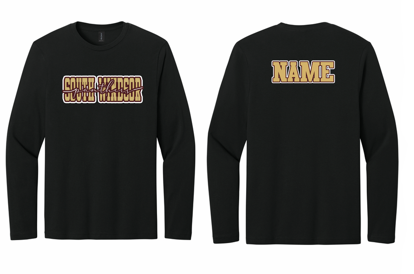 Panthers Cursive Long-Sleeve T-Shirt