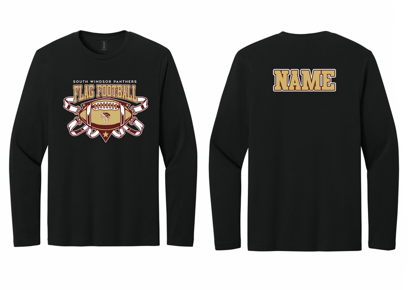 Panthers Flag Football Long-Sleeve T-Shirt