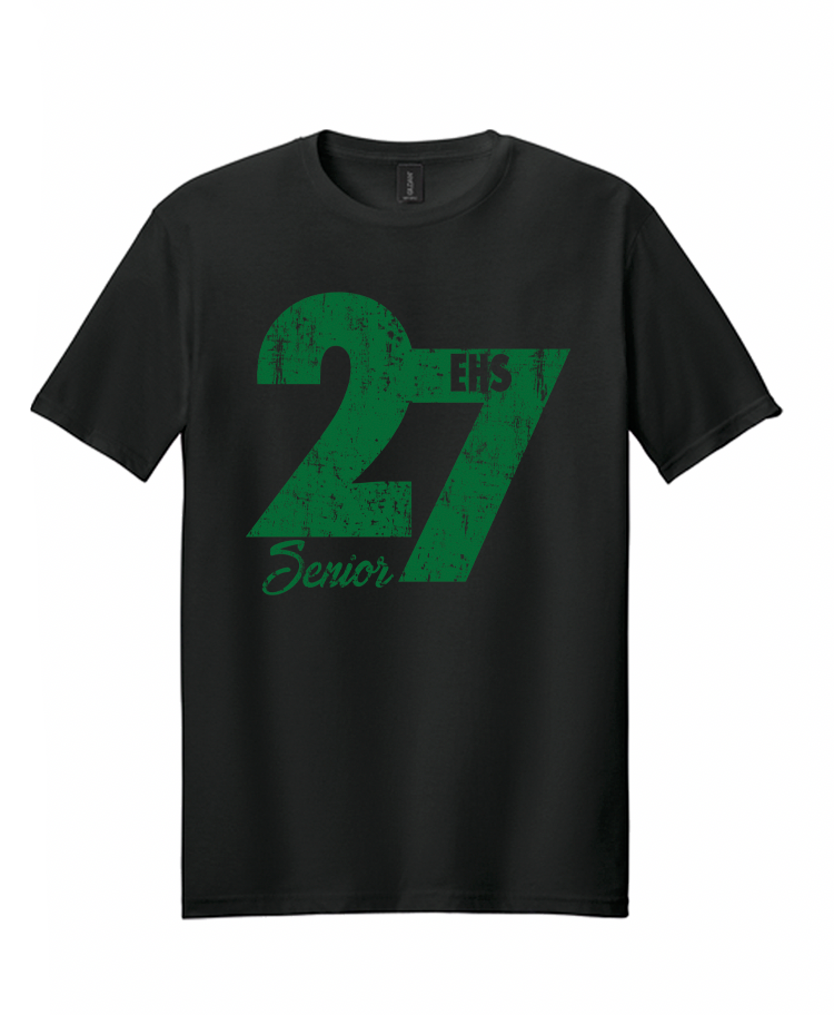 EHS Safe Grad 2027 - Softstyle T-Shirts - Distressed 27'