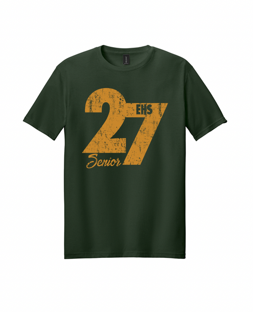 EHS Safe Grad 2027 - Softstyle T-Shirts - Distressed 27'